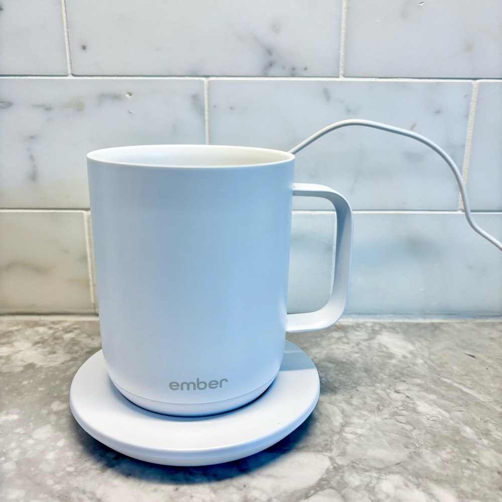 Original 10oz Ember White Smart Mug with Charging Coaster